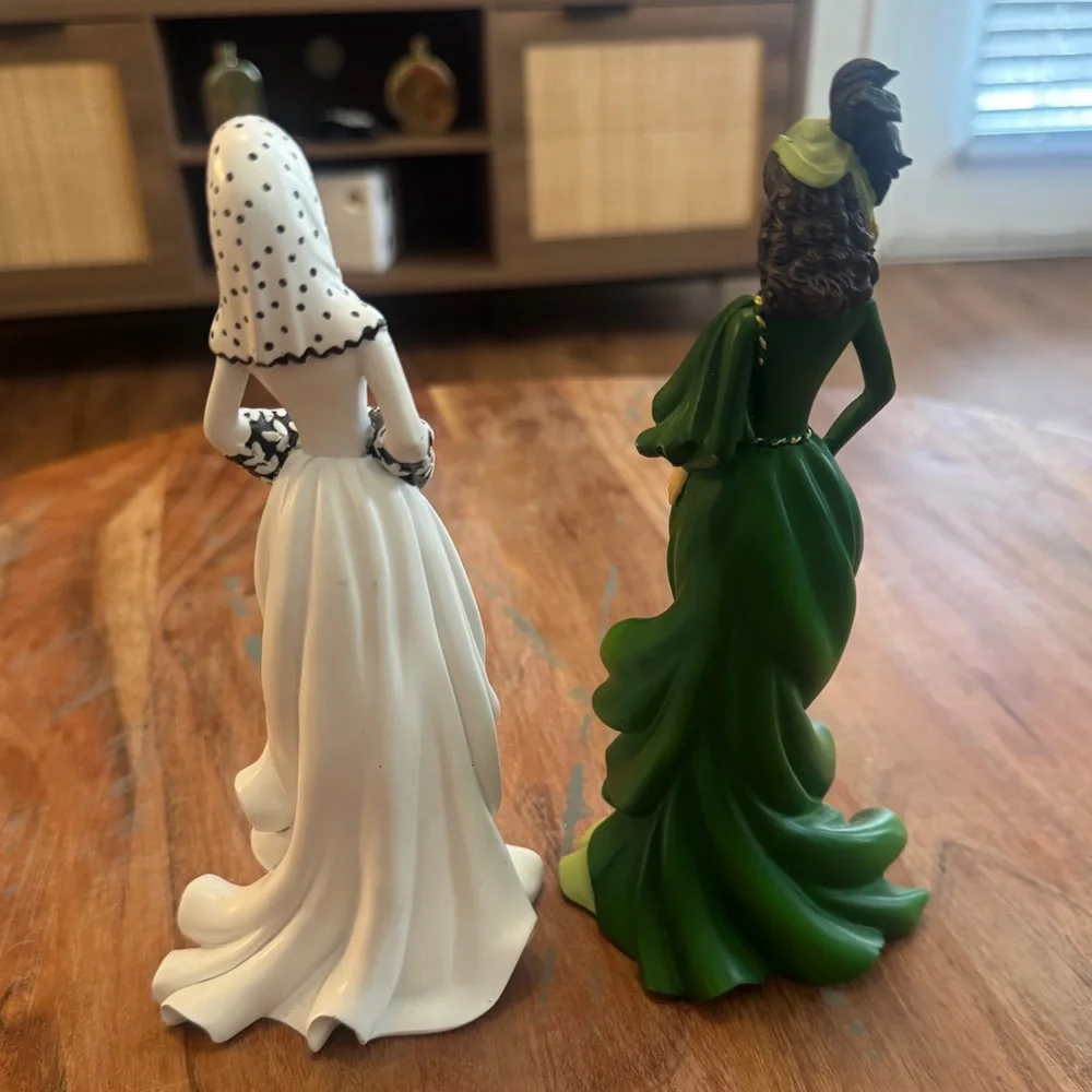 Lot Of 2 Hamilton Collection Porcelain Lady Woman Figure